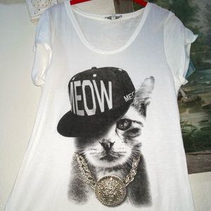 Kitten💎 graphic Cat Tshirt Tissue Soft